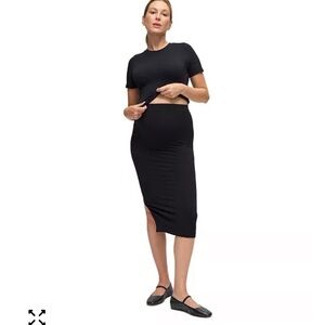 Isabel Maternity by Ingrid & Isabel Black Midi Maternity Set